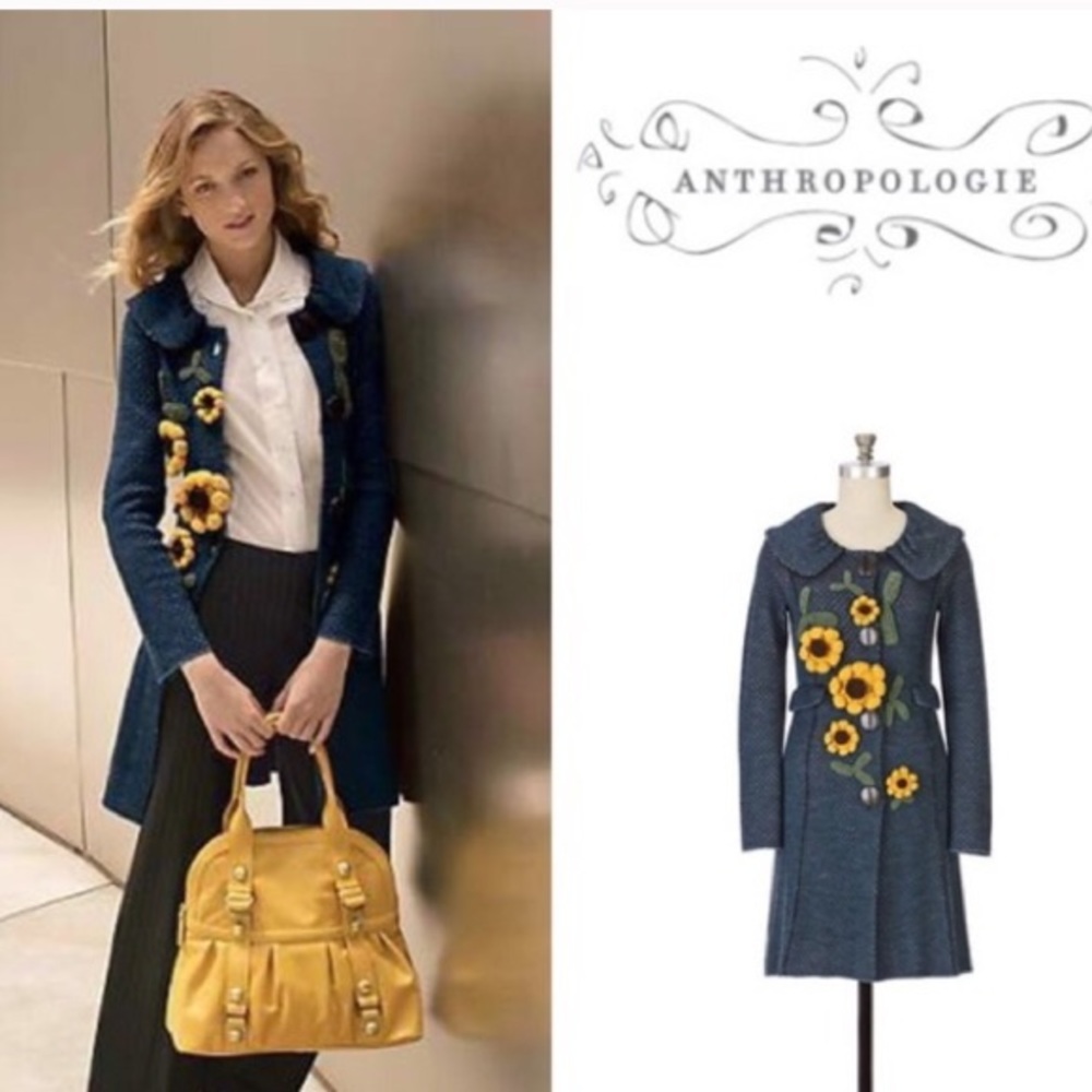 💛 Charlie & Robin Anthropologie sweater jacket